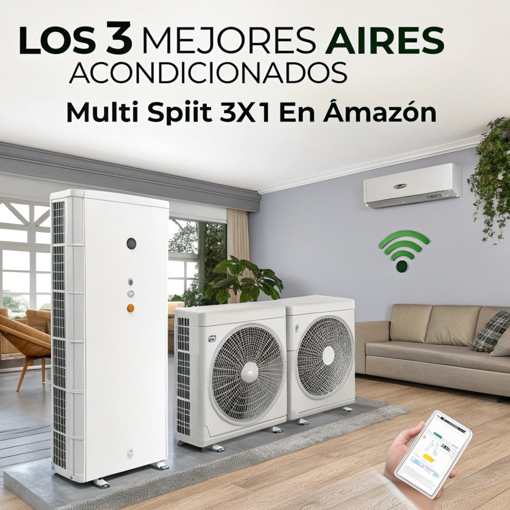 Los 3 Mejores Aires Acondicionados Multi split 3×1 en Amazon