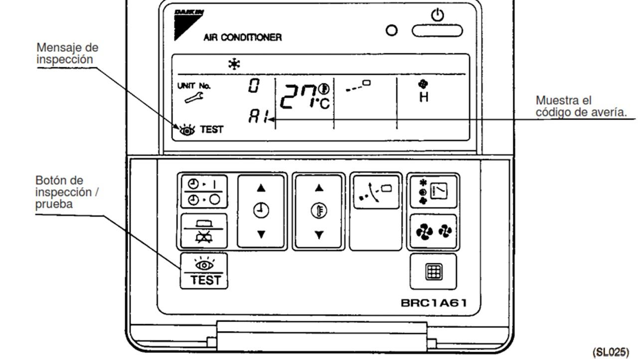 Cómo interpretar los códigos de error en aire acondicionado Daikin